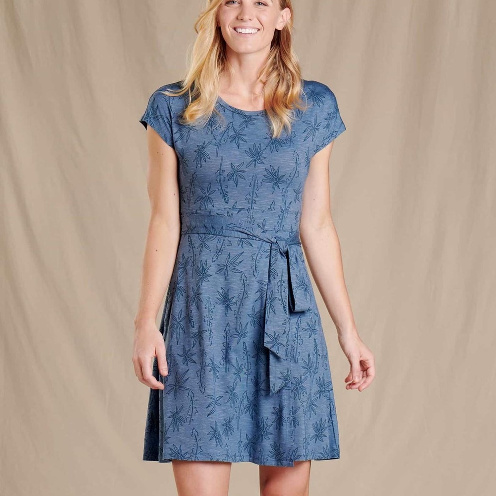 Toad&Co. Cue Wrap Dress. Size L. Eco friendly and Sustainable. Good condition.